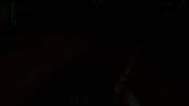 Player digging through terrain
